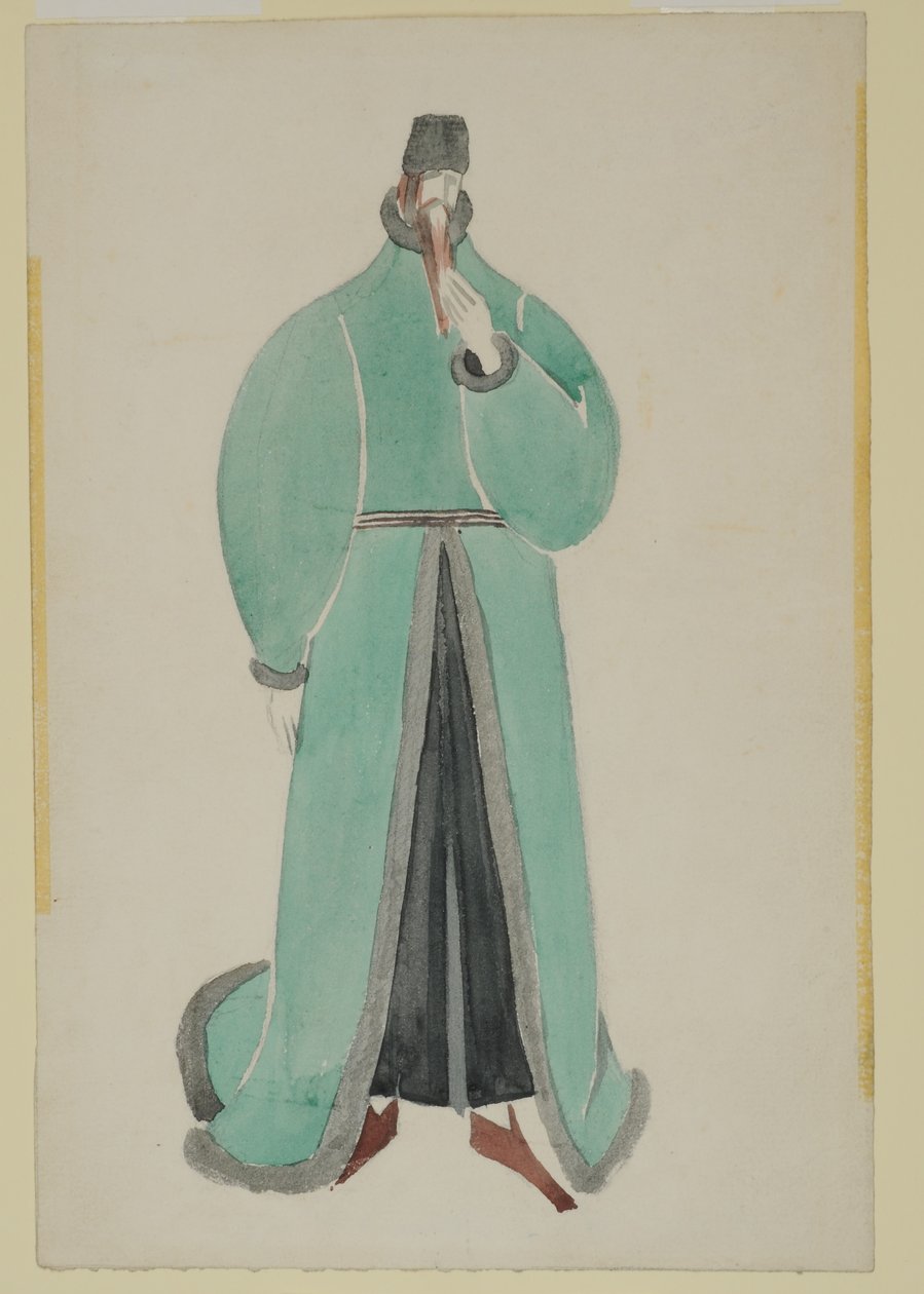 Figurino para personagem de Rei Lear de Paul Nash