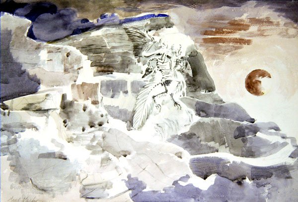 Fantasma no xisto de Paul Nash