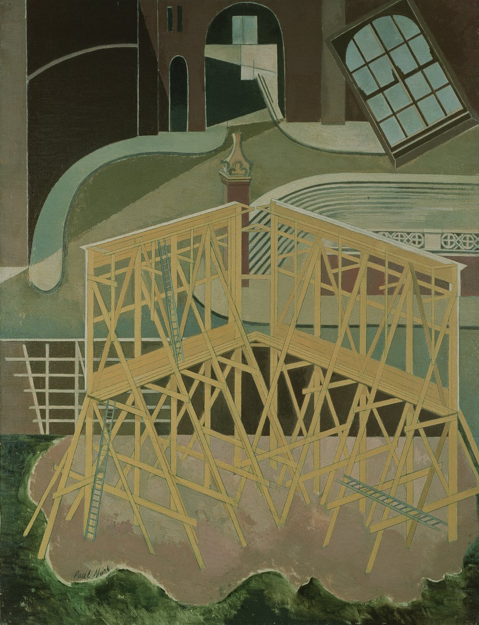Northern Adventure (óleo sobre tela) de Paul Nash