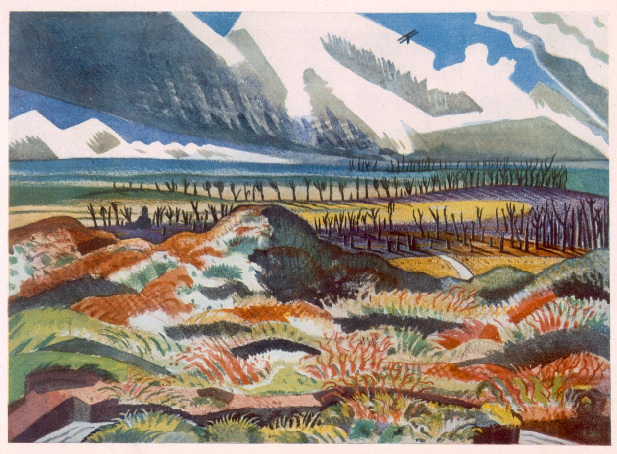 Ruined Country, Vimy, de British Artists at the Front, Continuation of The Western Front, Part Three, Paul Nash de Paul Nash
