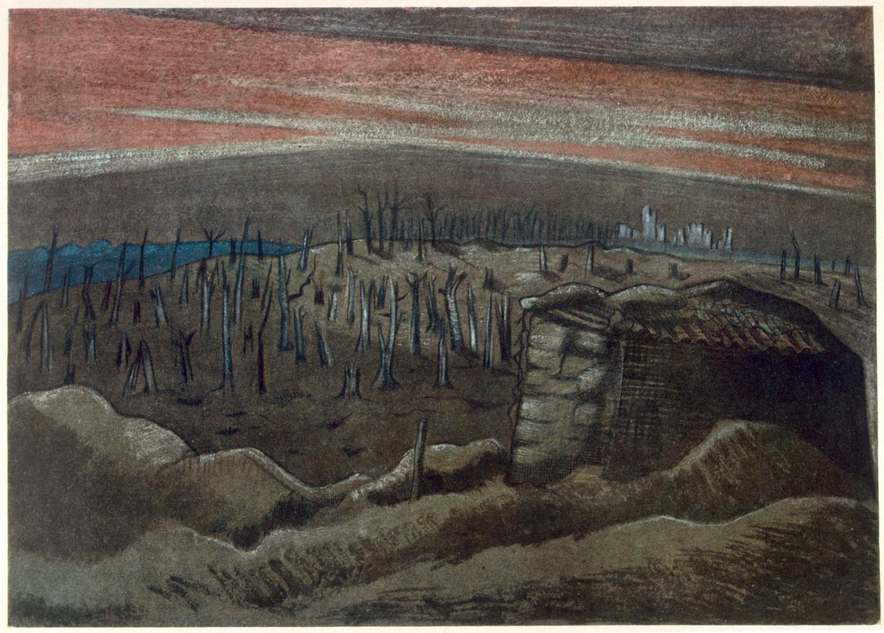 Sanctuary Wood, de British Artists at the Front, Continuation of The Western Front, Parte III, Paul Nash de Paul Nash