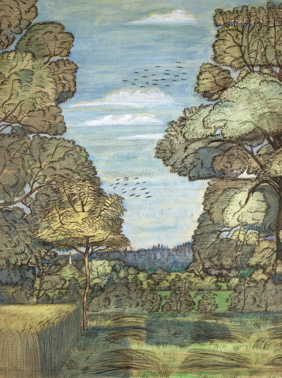 Paisagem de verão de Paul Nash