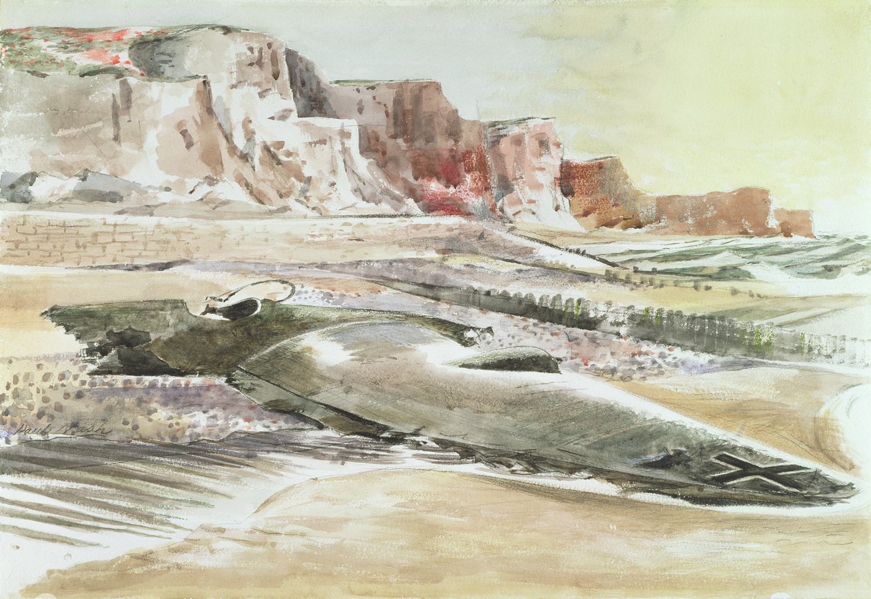 O salteador na costa de Paul Nash