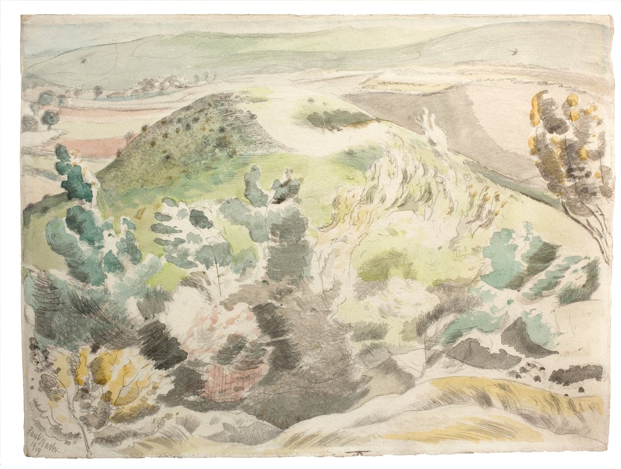 Colina ventosa de Paul Nash