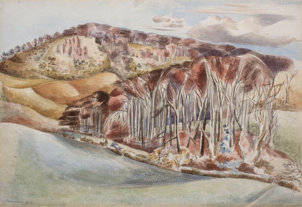 Madeira e colina de Paul Nash