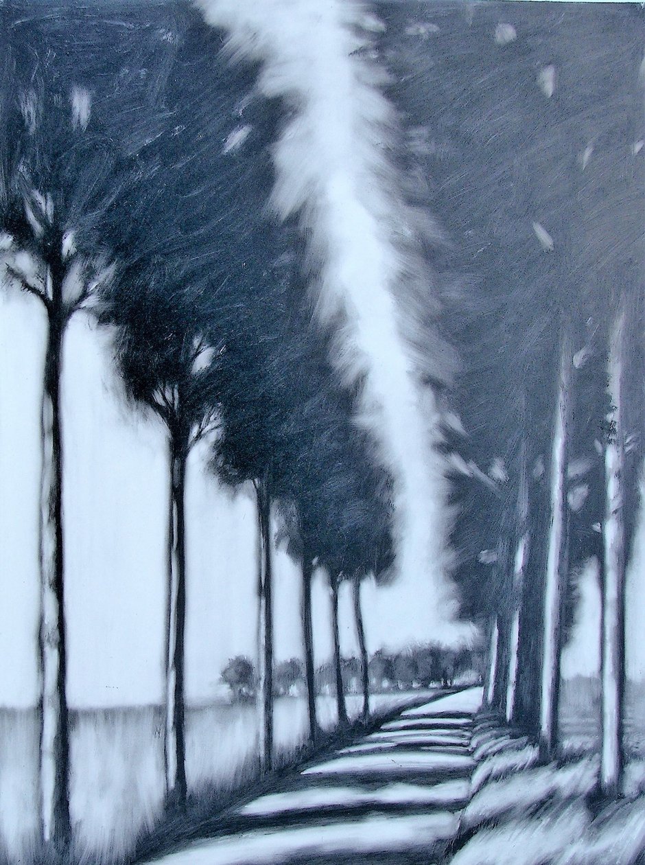 Avenida (acrílico a bordo) de Paul Powis
