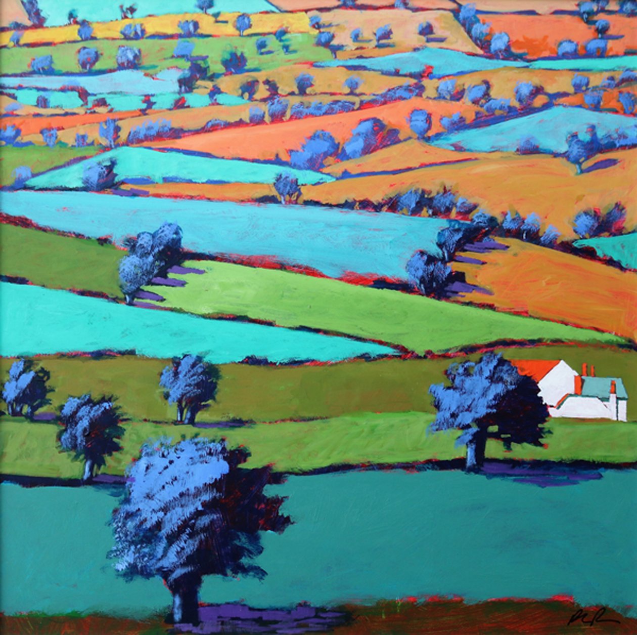 Perto de Sidmouth (acrílico a bordo) de Paul Powis