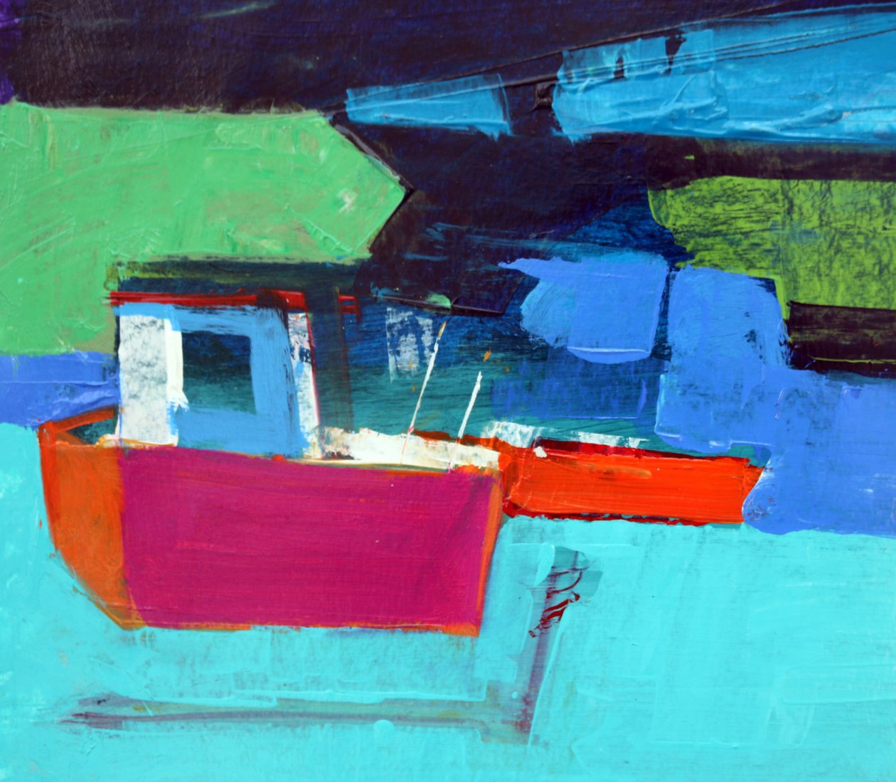 Barco vermelho de Paul Powis