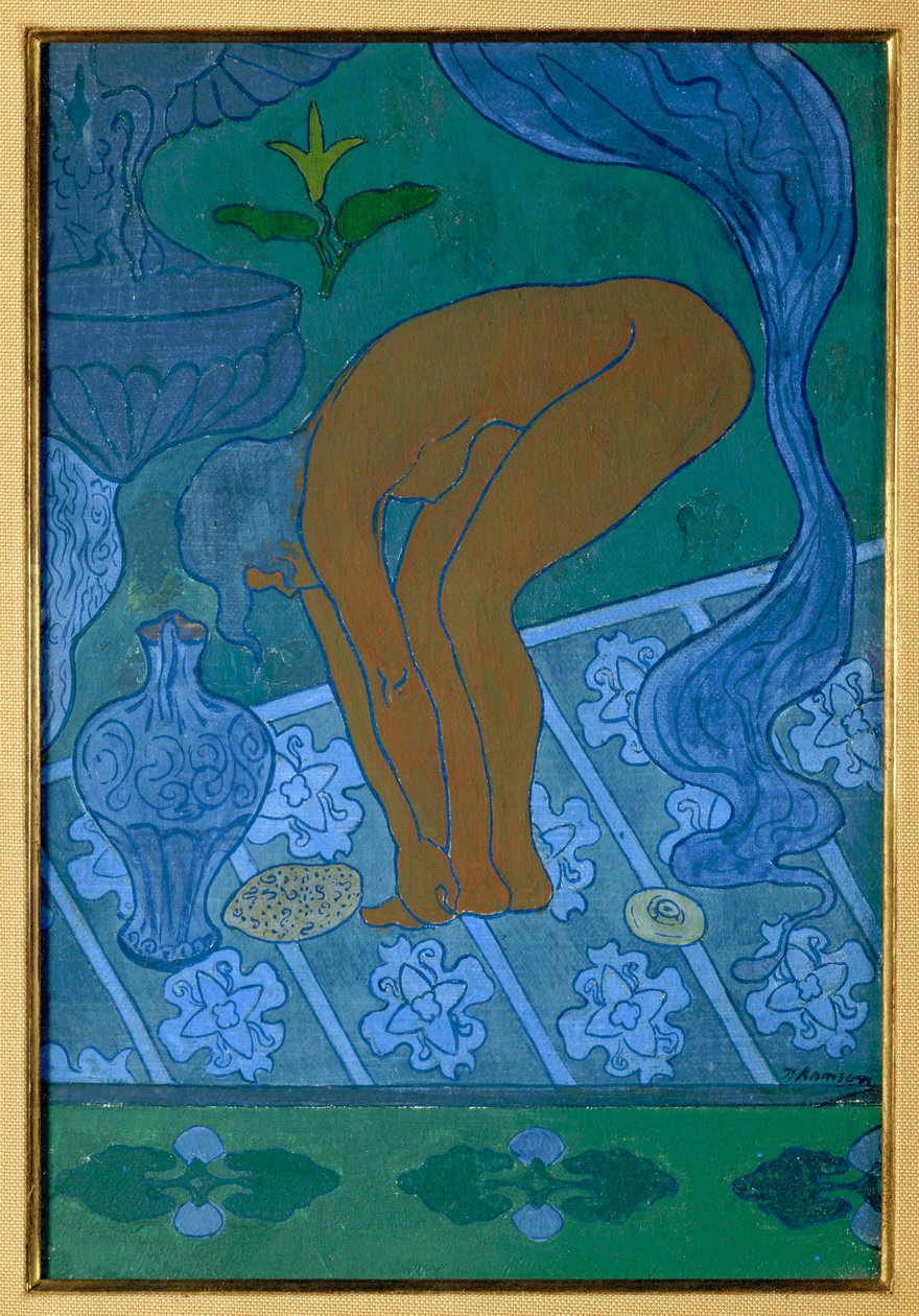 Lustral. Ablução. 1891 (pintura sobre tela) de Paul Ranson