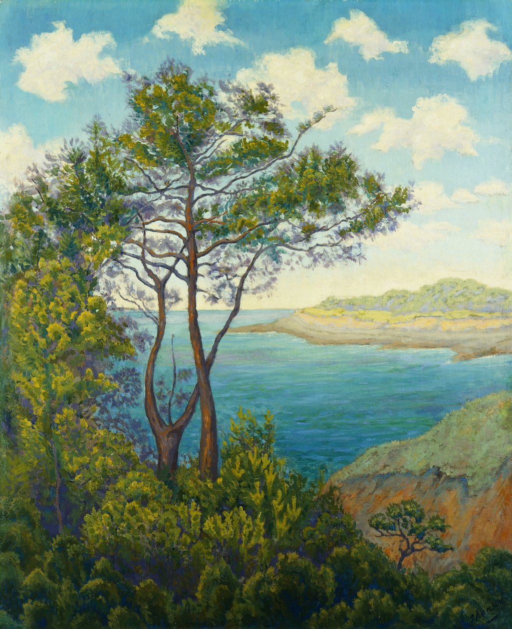 Beira-mar na Bretanha; Beira-mar na Bretanha, c. 1898 de Paul Elie Ranson