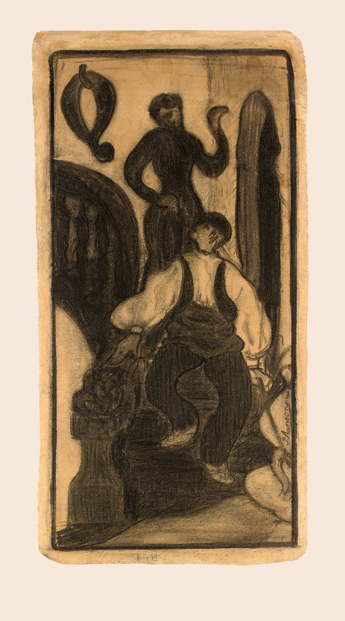 Escada em uma pousada, País Basco de Paul Elie Ranson