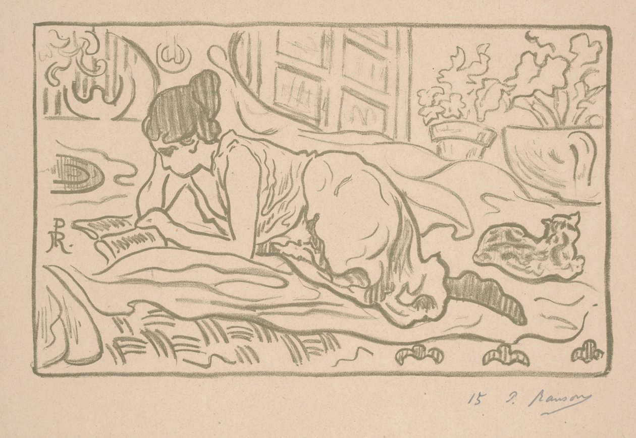 O Leitor Reclinado de Paul Elie Ranson