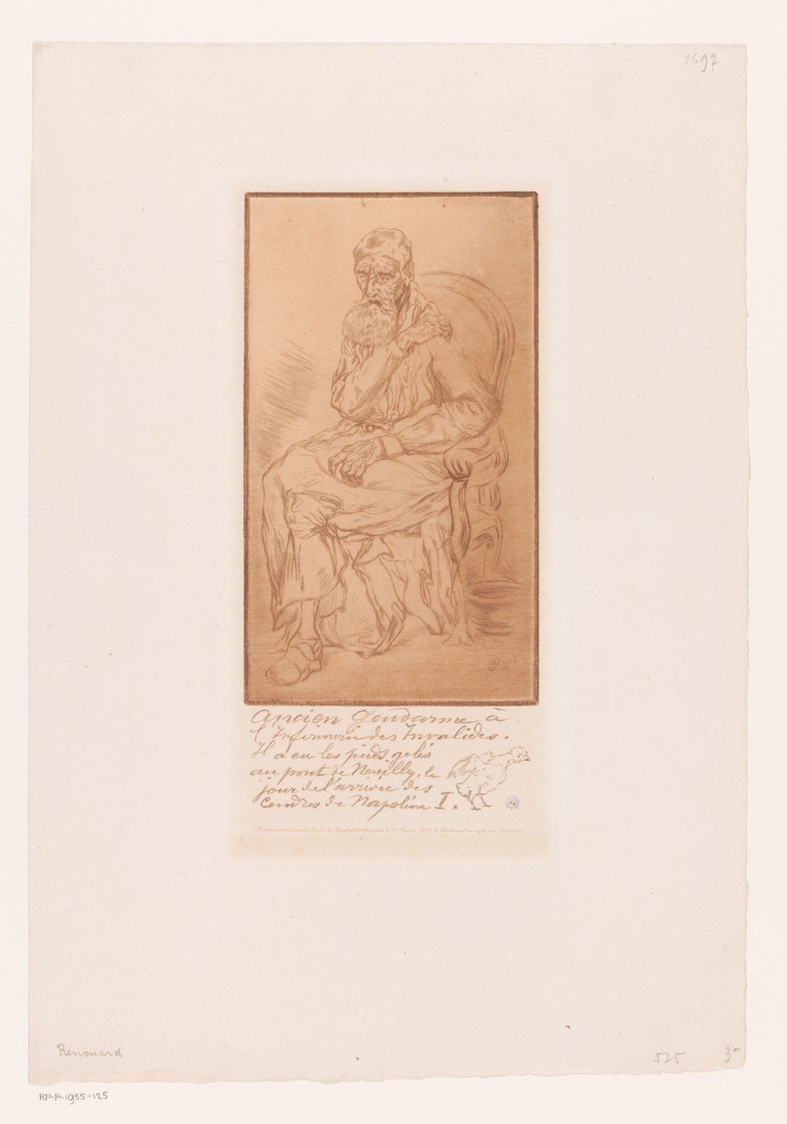 Retrato de um homem desconhecido Ancien gendarme (...) de Napoleão I de Paul  Renouard