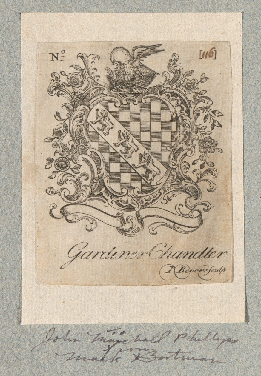 Exemplar de Gardiner Chandler de Paul Revere