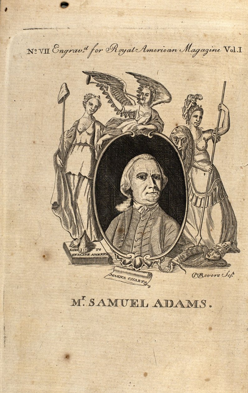 Samuel Adams, 1774 de Paul Revere
