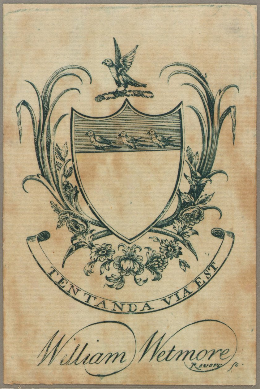 Placa de identificação de William Wetmore de Paul Revere