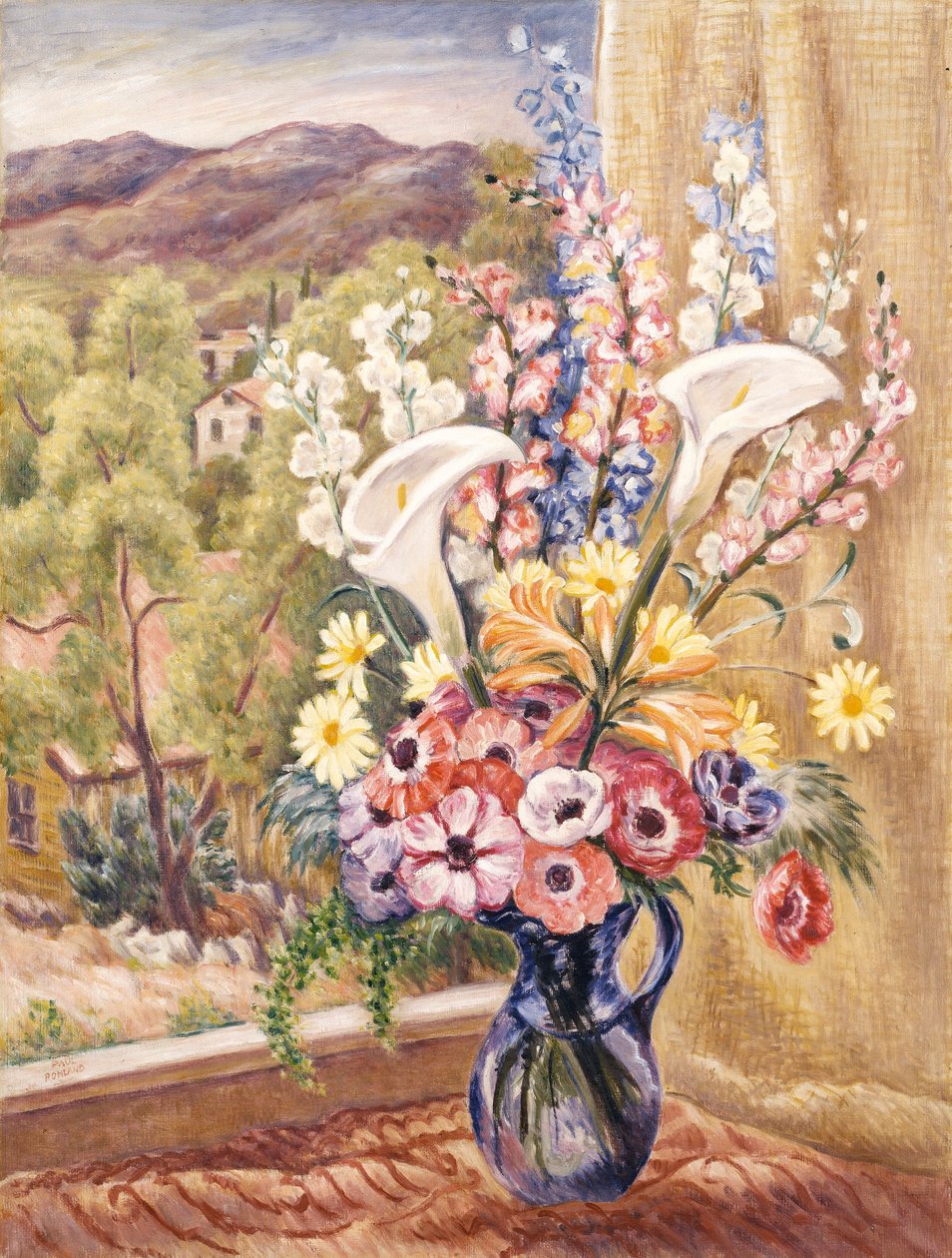 Bouquet na janela de Paul Rohland