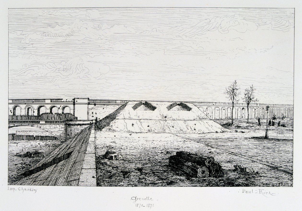 Grenelle, cerco de Paris, 1870-1871 de Paul Roux