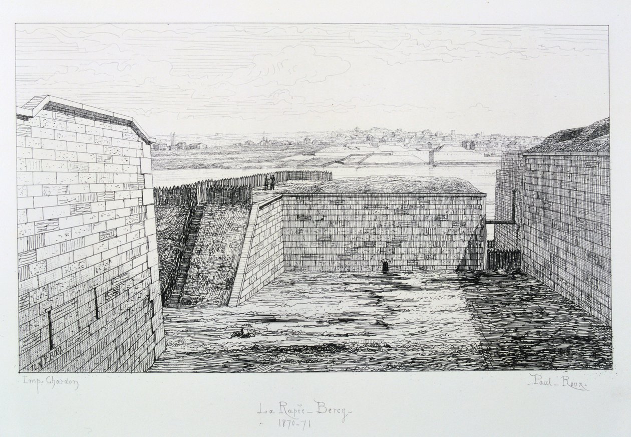 La Rapee-Bercy, cerco de Paris, 1870-1871. de Paul Roux