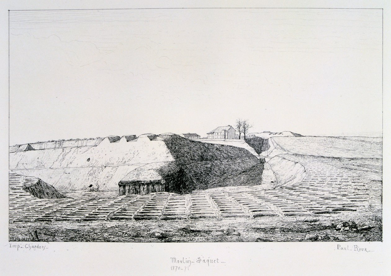 Moulin Saquet, Siege of Paris, 1870-1871 de Paul Roux