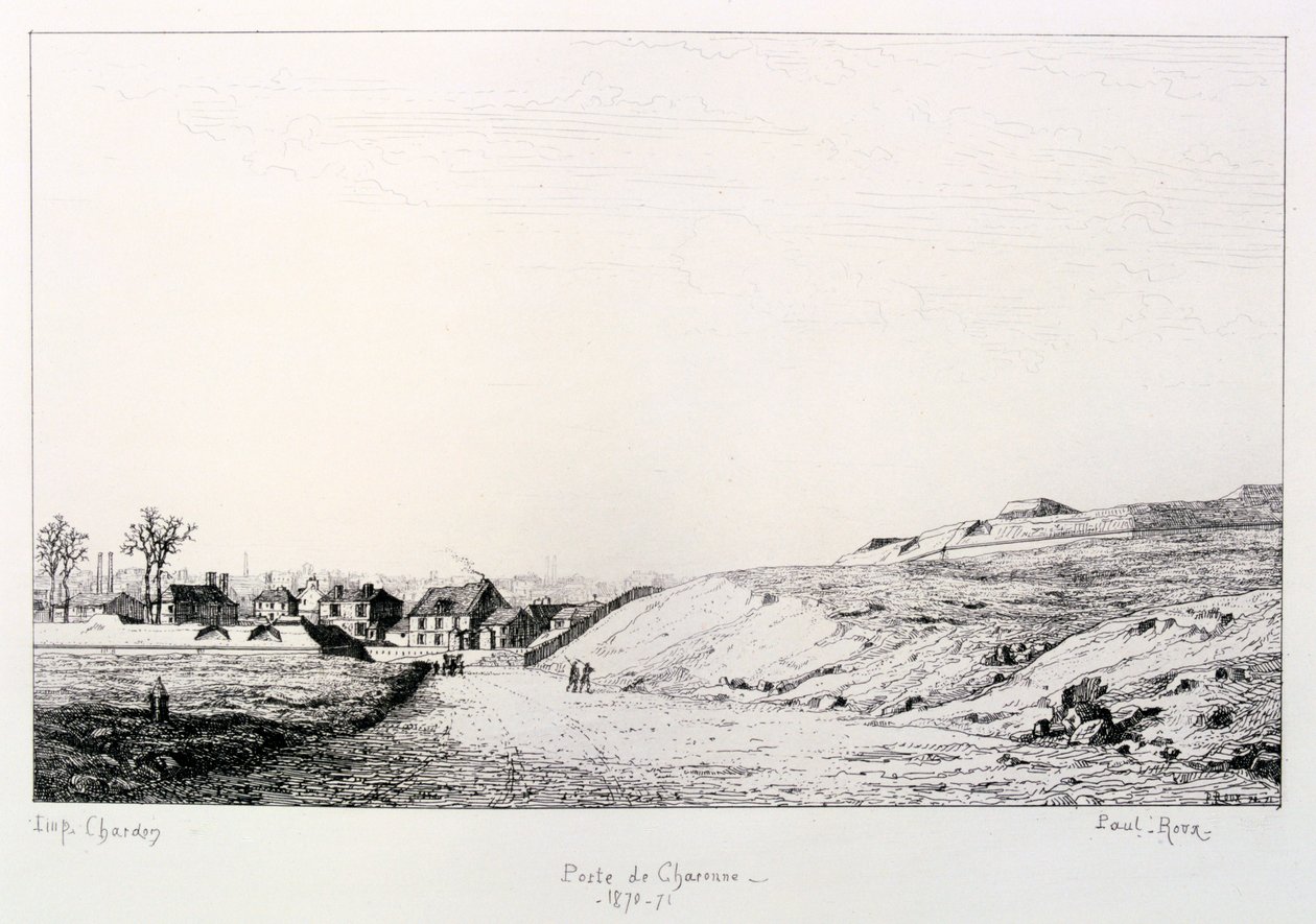 Poste de Charonne, Cerco a Paris, 1870-1871 de Paul Roux