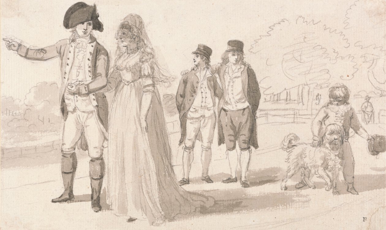 Uma Família no Hyde Park de Paul Sandby