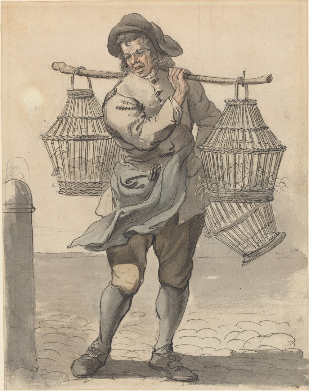 Um vendedor de aves de Paul Sandby