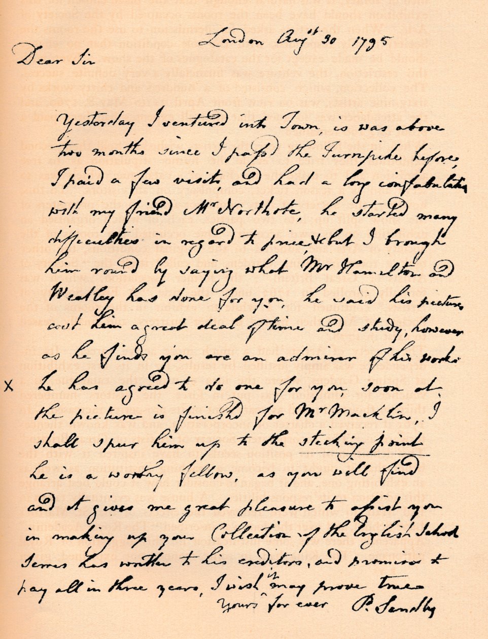Uma carta de Paul Sandby, 1795 1904 de Paul Sandby