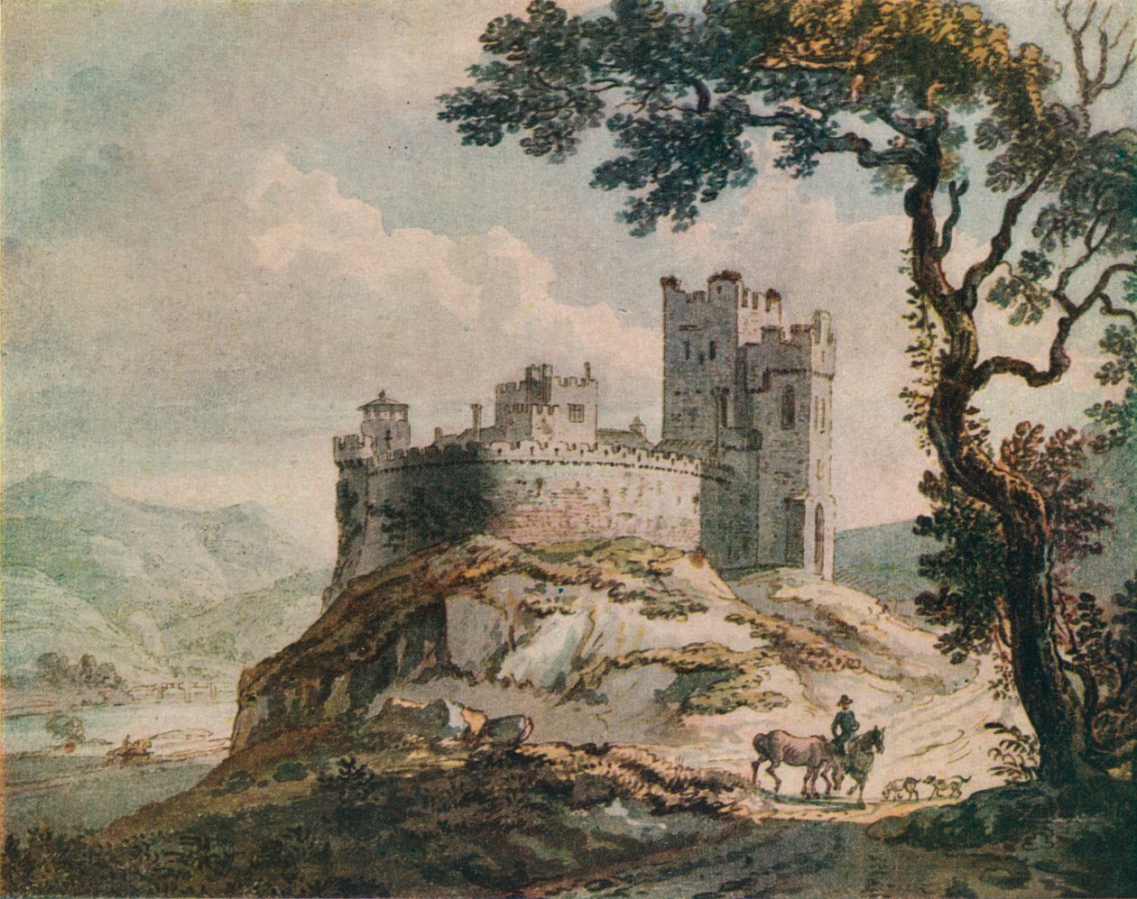 Um castelo velho, c1764 de Paul Sandby