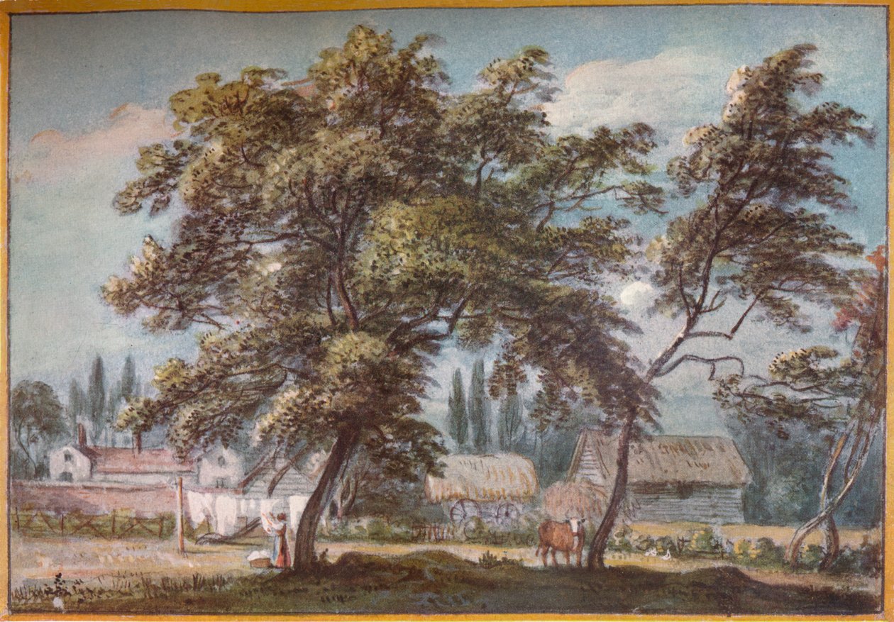 Em Englefield Green, século XVIII, 1924 de Paul Sandby