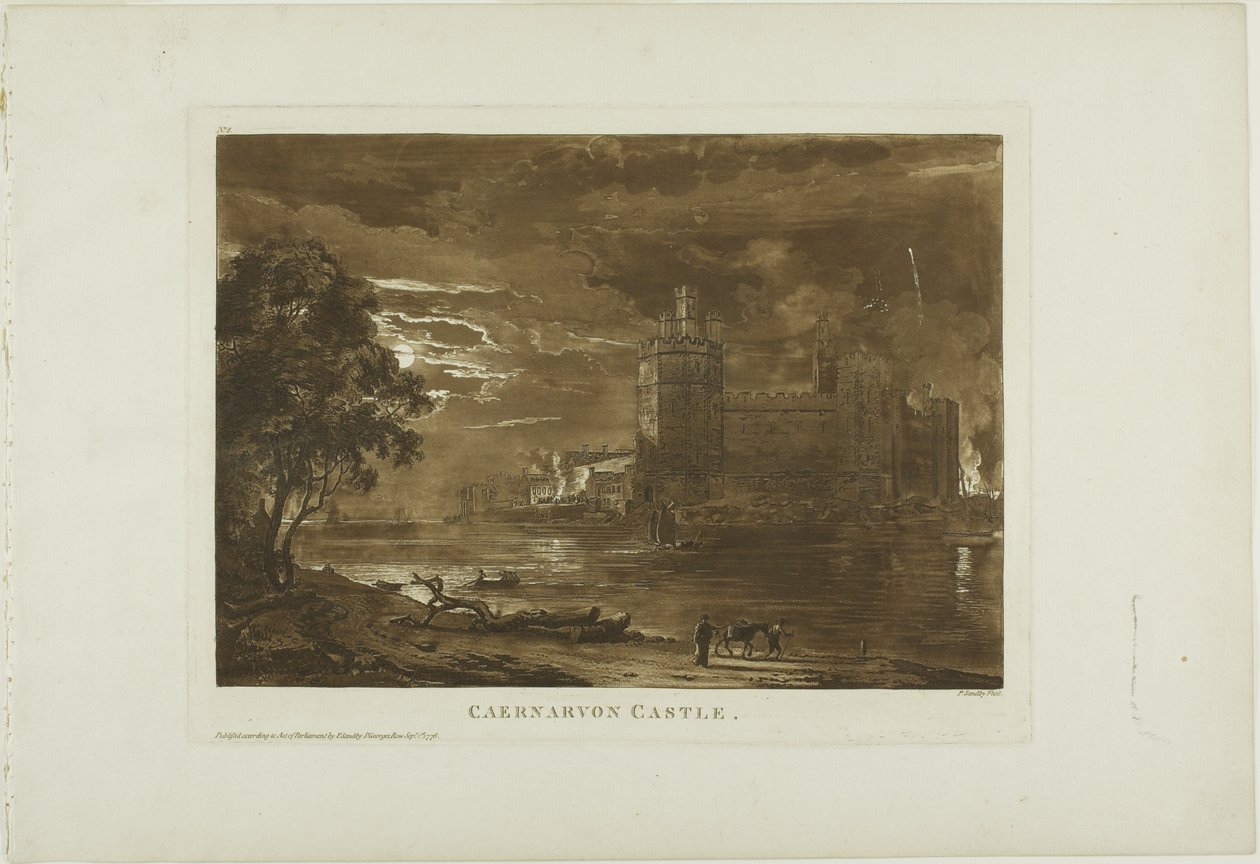 Castelo de Caernarvon de Paul Sandby
