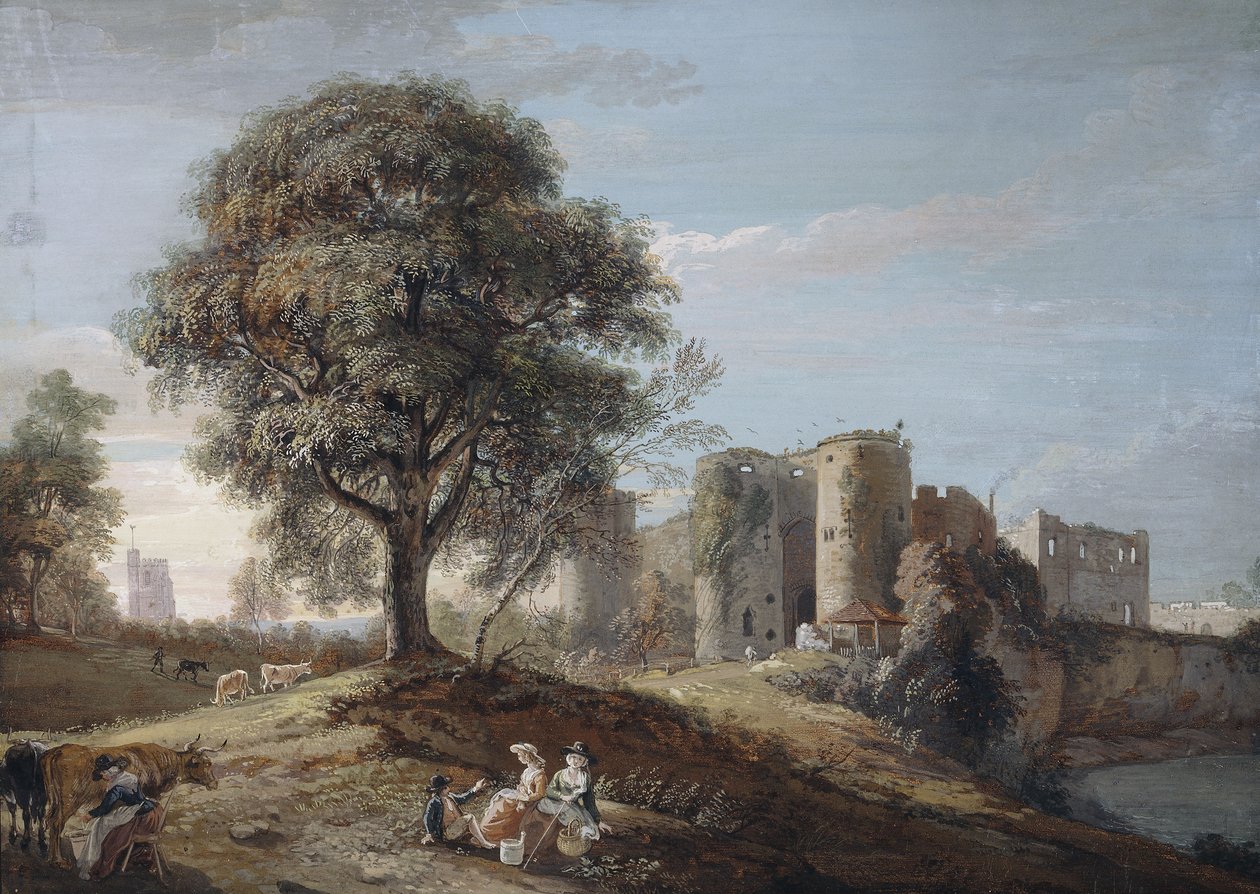 Castelo de Chepstow, década de 1790 de Paul Sandby