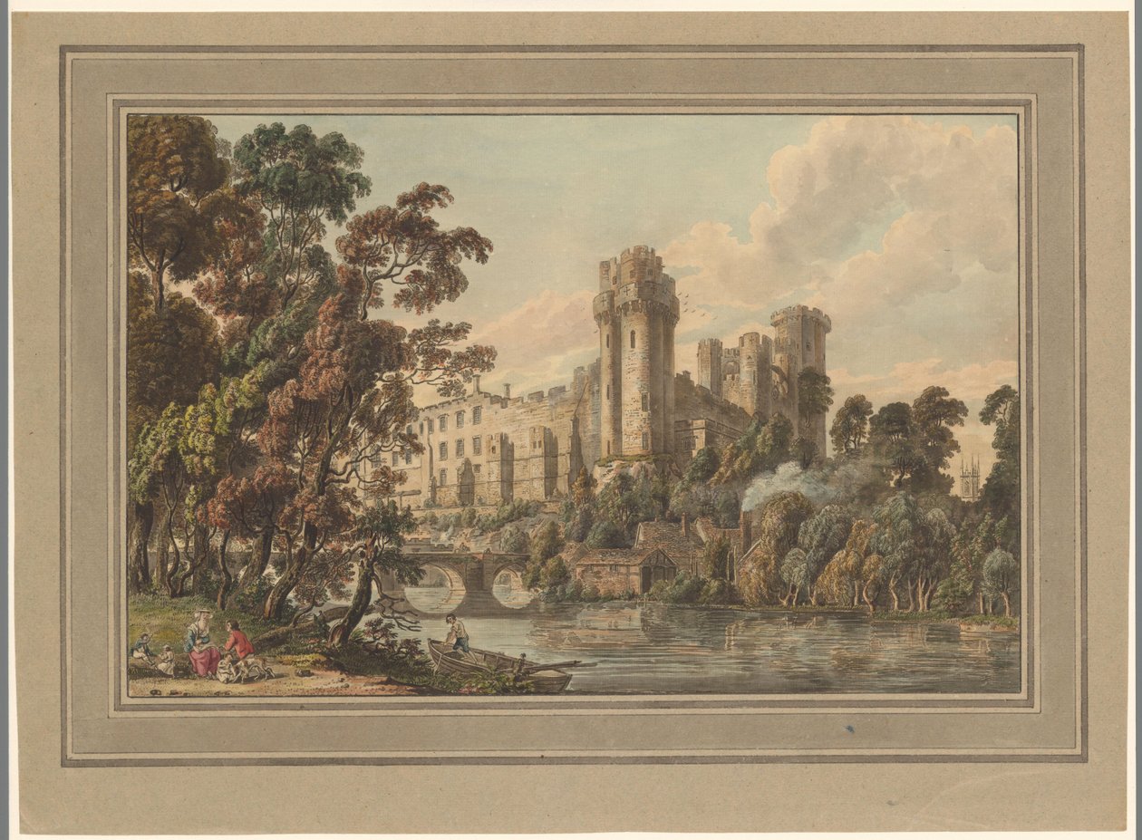 Vista do Castelo de Warwick de Paul Sandby