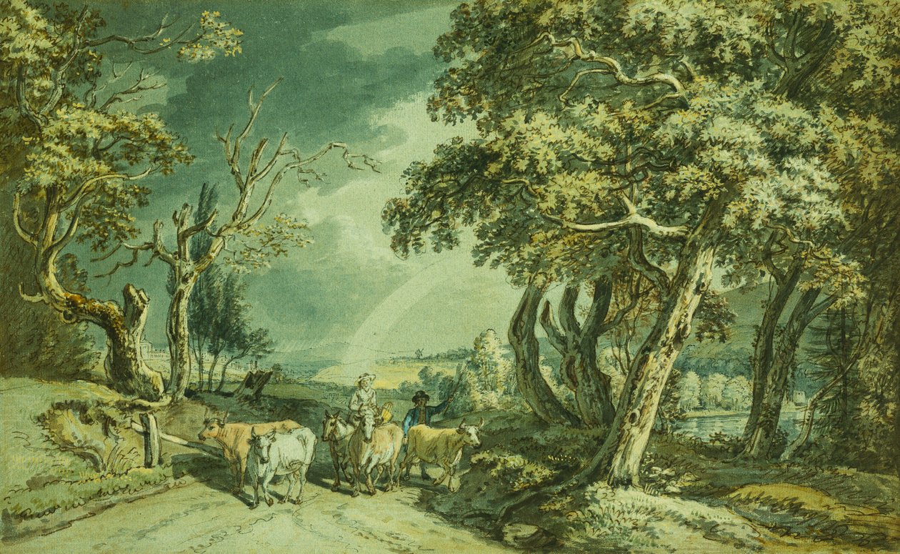 Indo para o mercado, de Paul Sandby