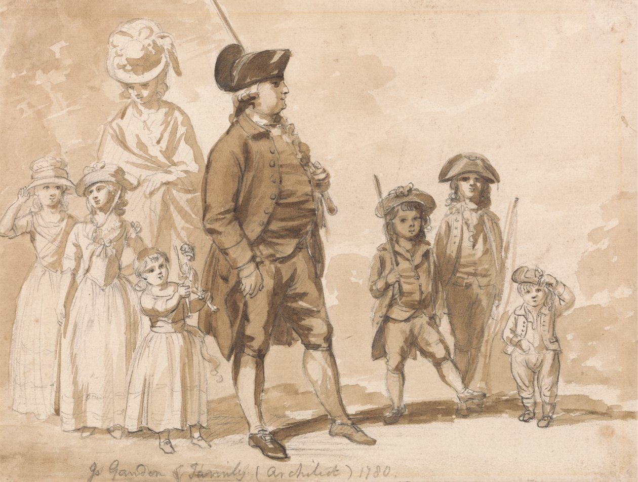 James Gandon e Família de Paul Sandby