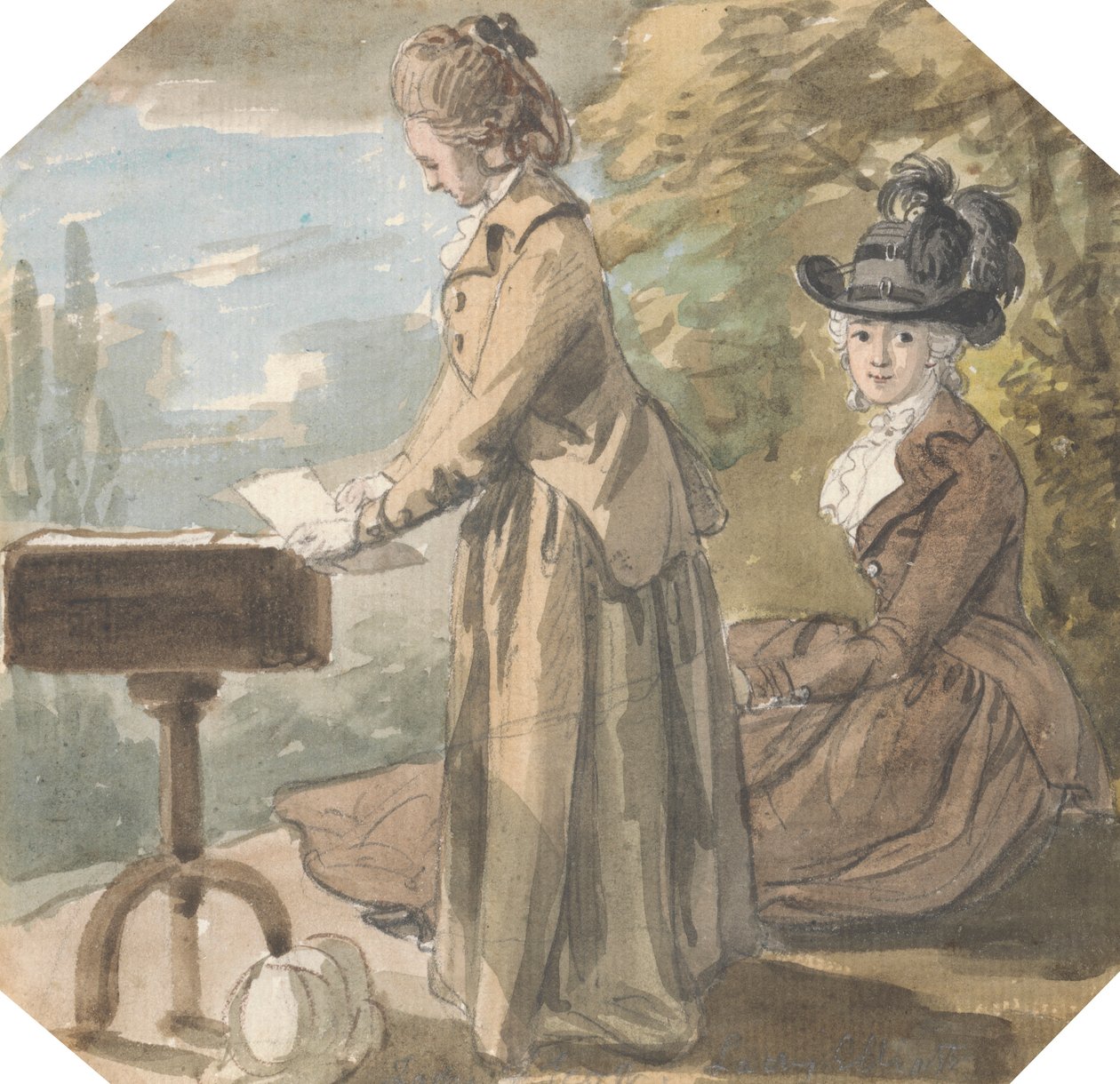 Lady Francis Scott e Lady Elliot de Paul Sandby