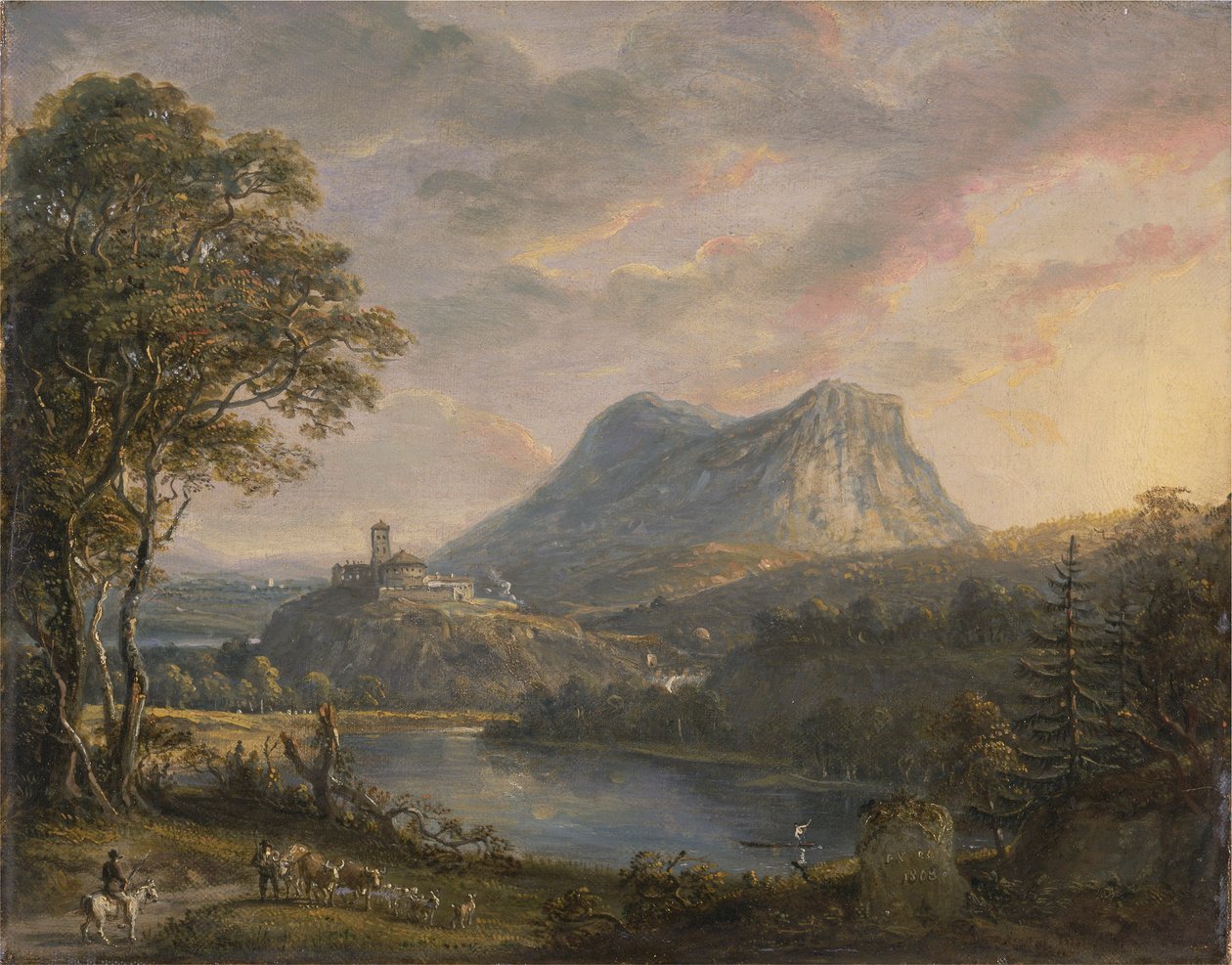 Paisagem com um lago de Paul Sandby