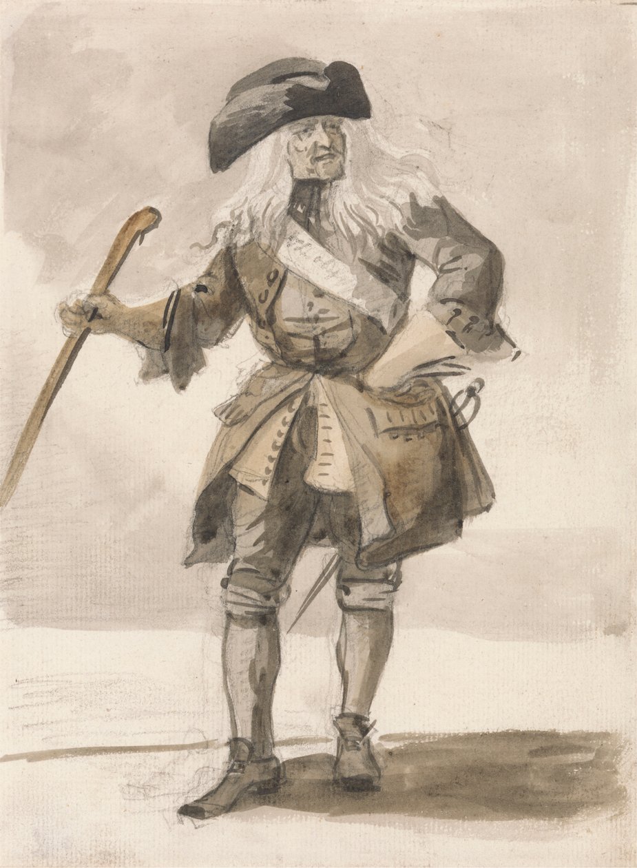 Londres Cries: Um Homem que Swaggering de Paul Sandby