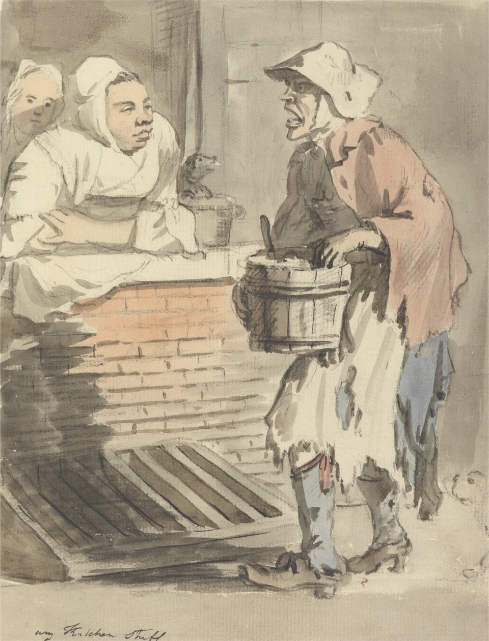 Londres Cries: "Any Kitchen Stuff" (Qualquer Coisa de Cozinha) de Paul Sandby