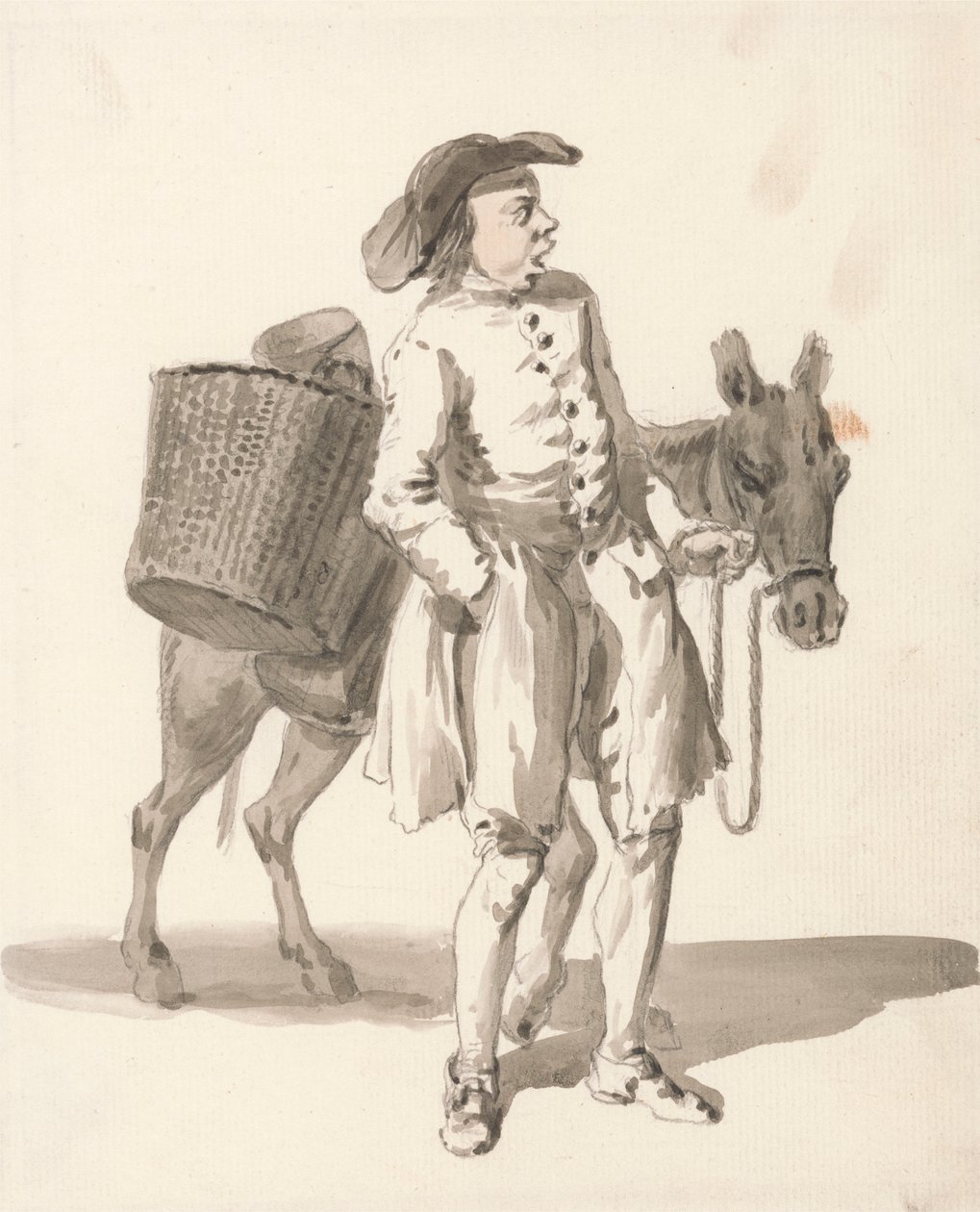 Londres Cries: Rapaz com um burro de Paul Sandby