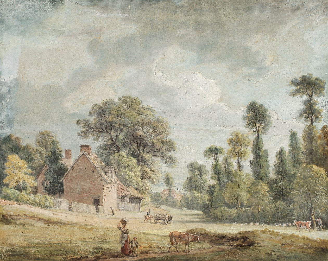 Olhando para baixo Egham Hill de Paul Sandby