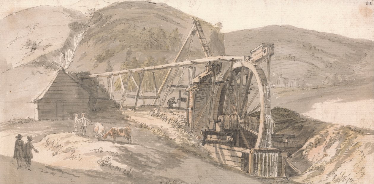 As minas de chumbo de Lord Hopetoun de Paul Sandby