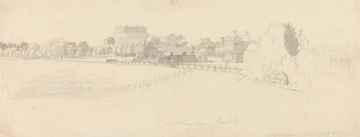 Castelo de Nottingham de Paul Sandby