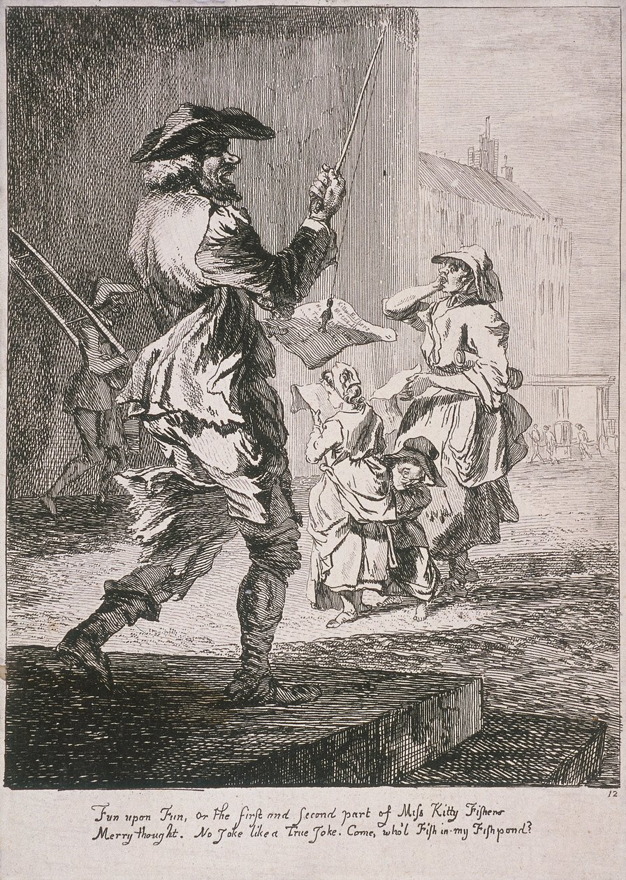Artistas de rua, Gritos de Londres, 1760 de Paul Sandby