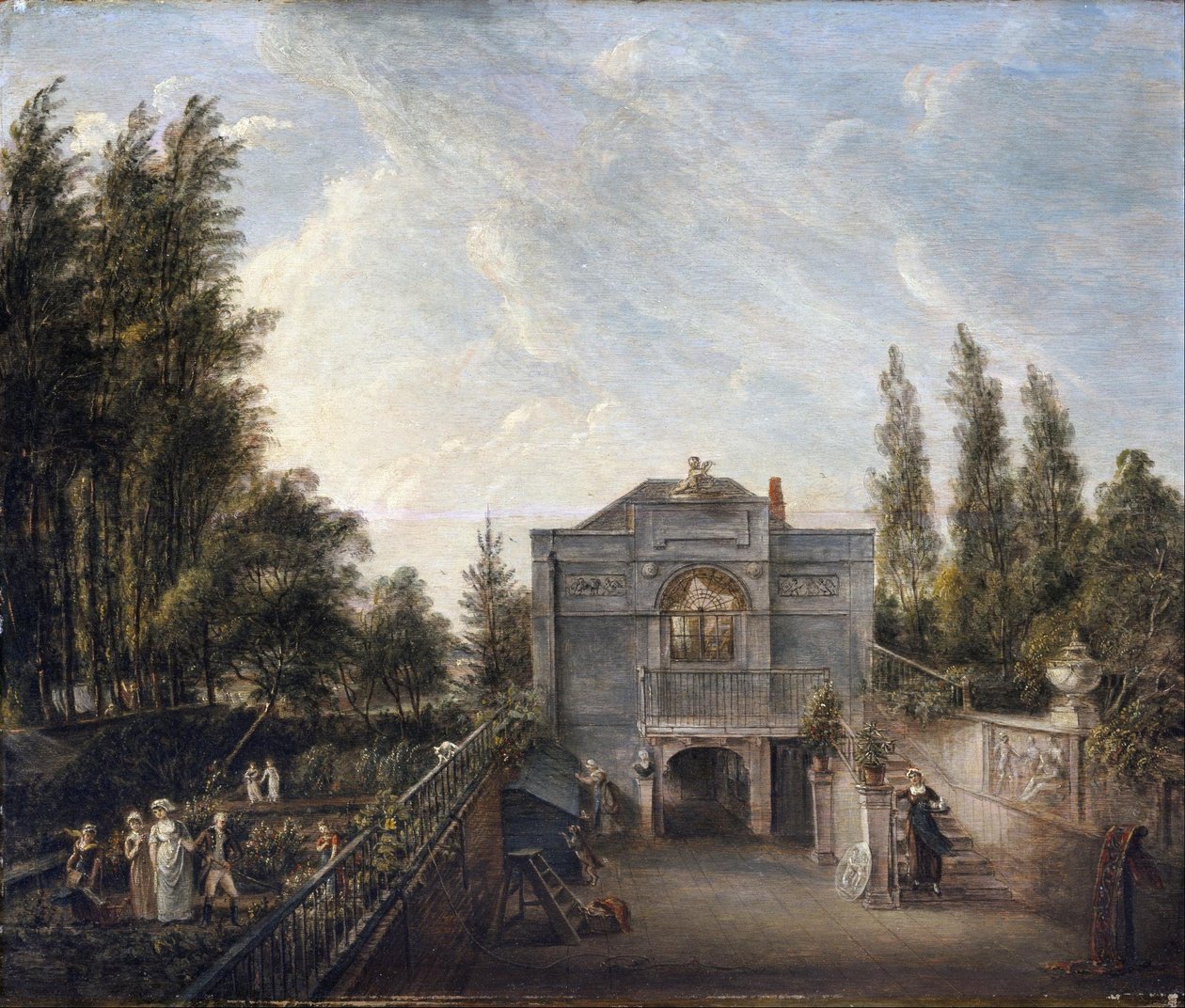 O ateliê do artista, Bayswater de Paul Sandby