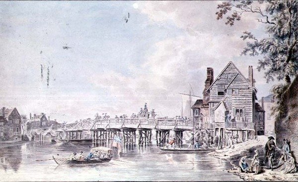 A Ponte Velha em Windsor de Paul Sandby