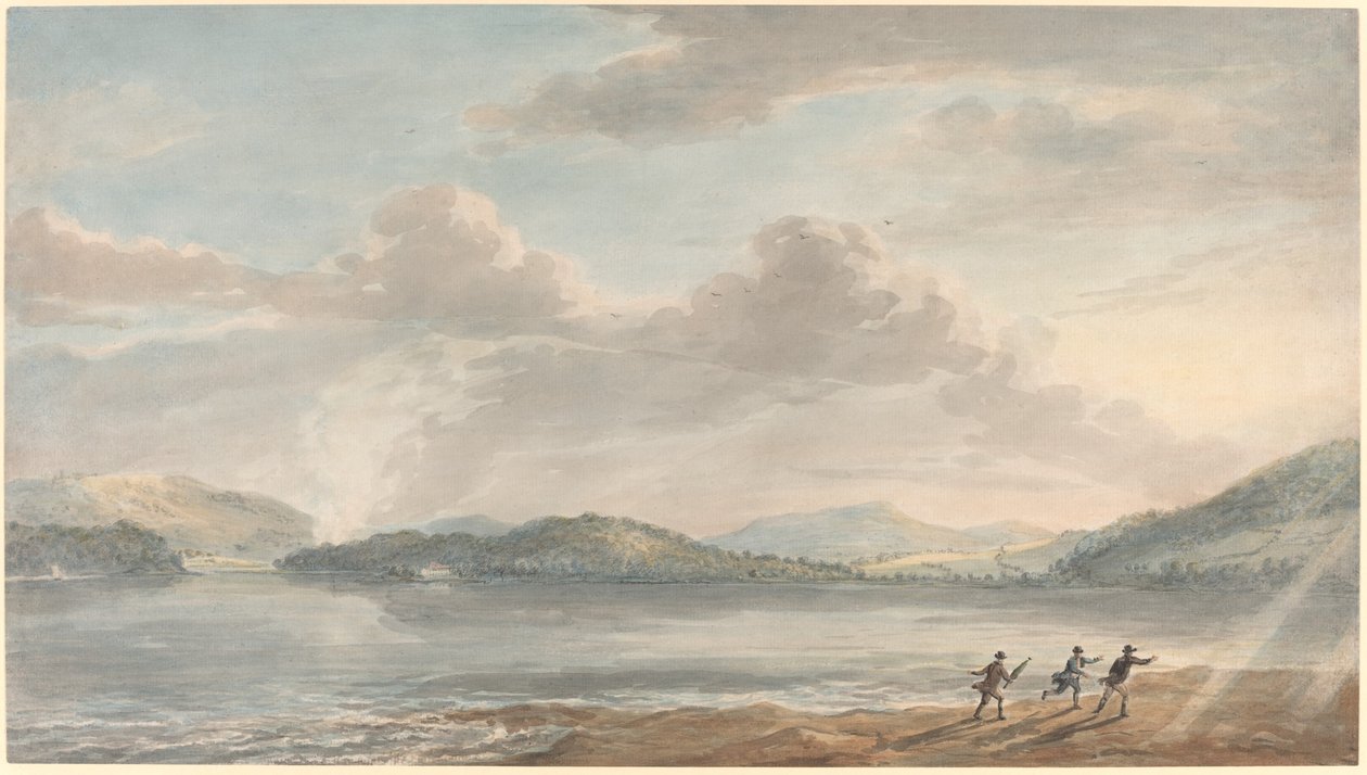 A maré subindo em Breton Ferry de Paul Sandby