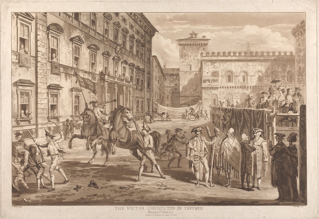O Victor Conduzido em Triunfo de Paul Sandby