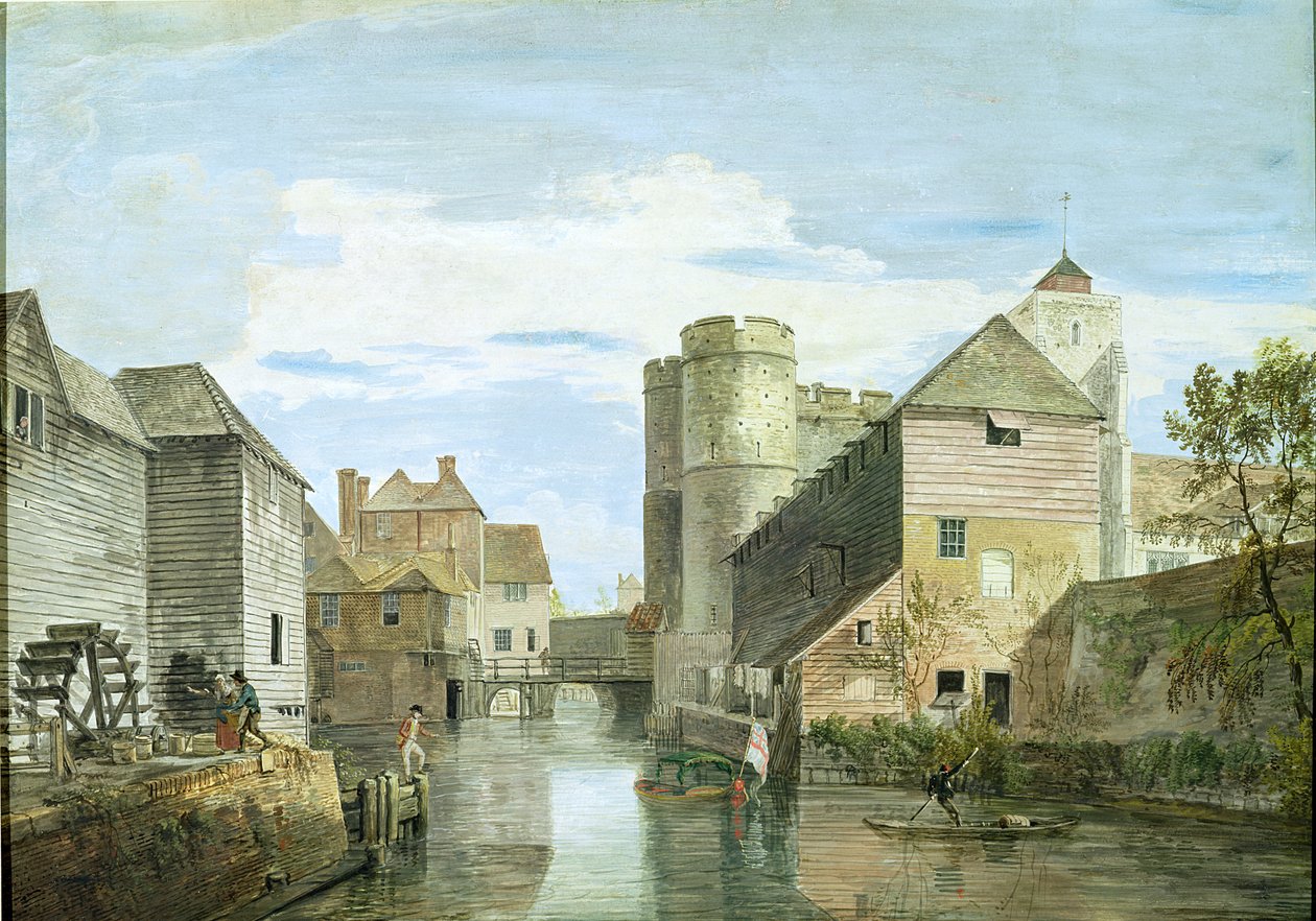 The Westgate, Canterbury (cor do corpo no papel) de Paul Sandby