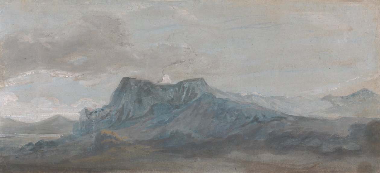 Estudo da Montanha Galesa de Paul Sandby